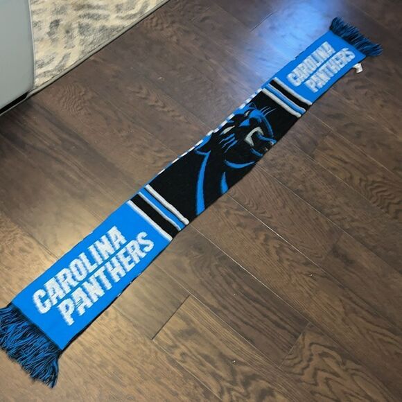 𝅺CAROLINA Panthers Football team winter unisex supporter North Carolina Scarf - Picture 2 of 2